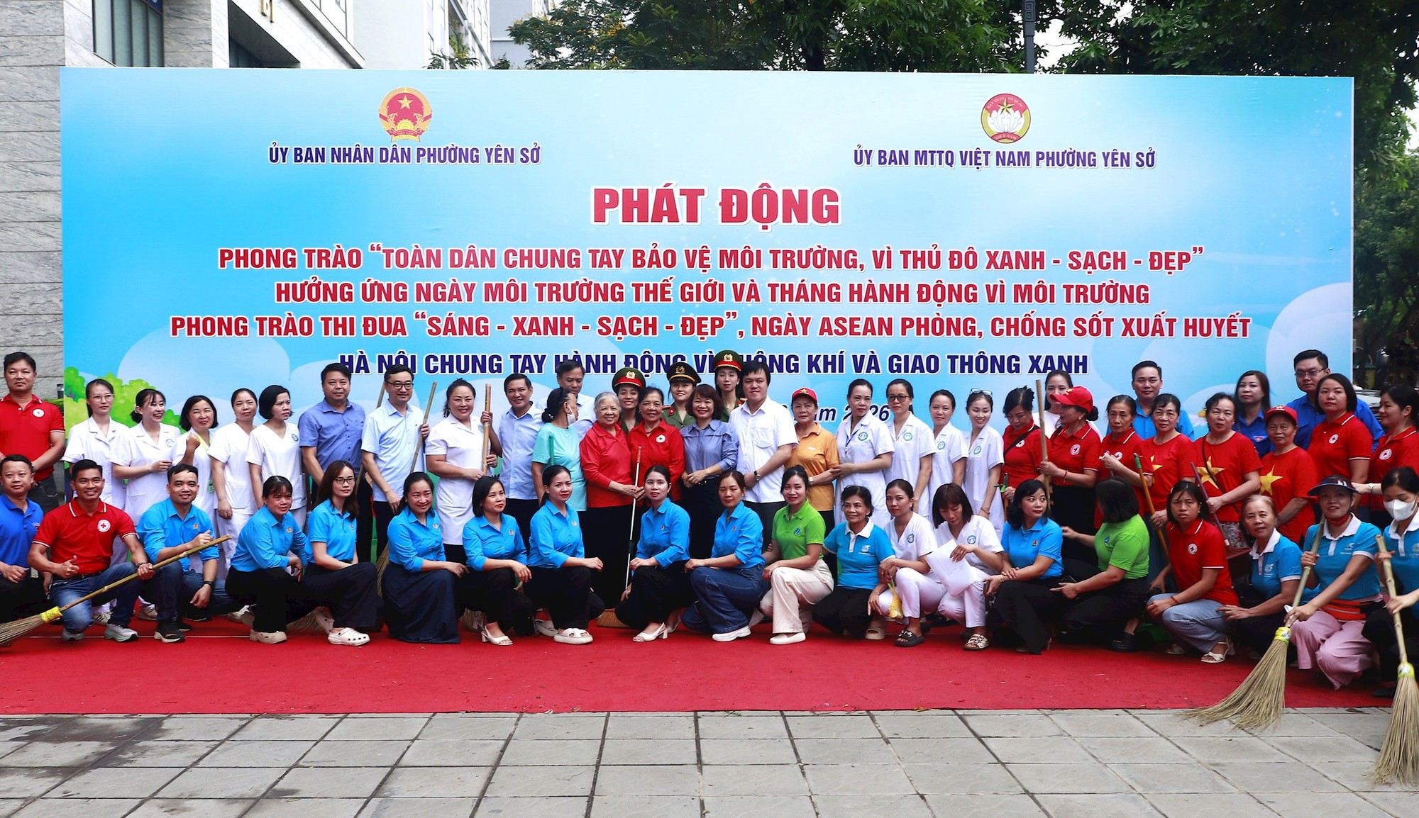 Phường Yên Sở: Chung tay vì môi trường sống xanh, bền vững- Ảnh 3.