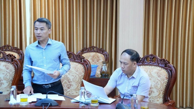 Đồng chí Nguyễn Thanh Bình - Bí thư Đảng uỷ, Chủ tịch HĐND xã, Trưởng Ban Chỉ đạo công tác giải phóng mặt bằng xã kiểm tra thực địa một số dự án- Ảnh 6.