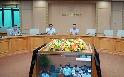 Hoài Đức dự hội nghị trực tuyến phiên họp UBND Thành phố thường kỳ tháng 6/2026