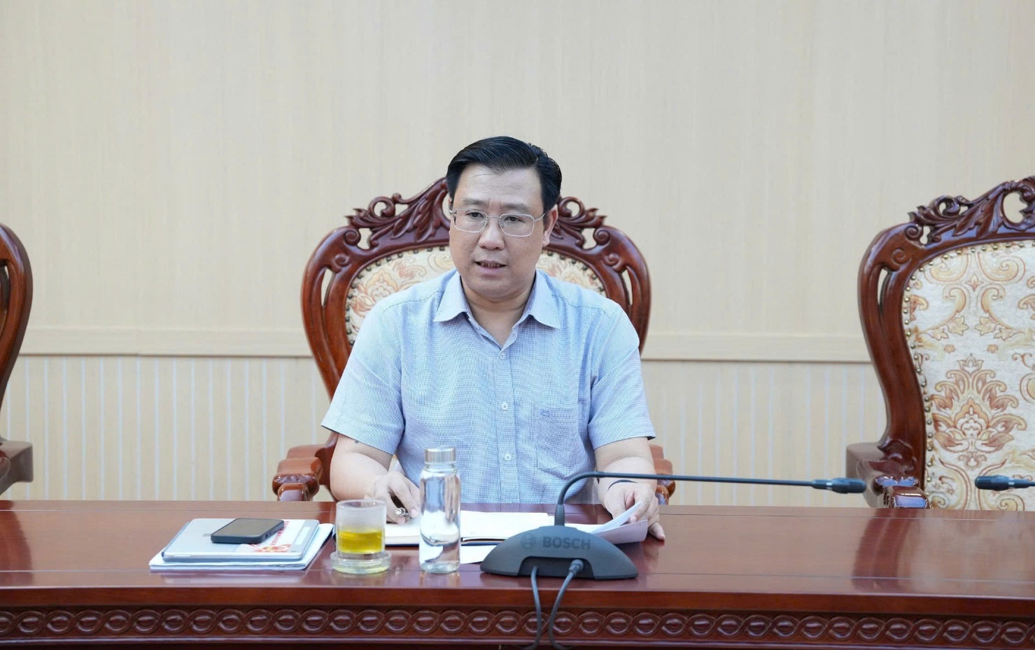 Đồng chí Nguyễn Thanh Bình - Bí thư Đảng uỷ, Chủ tịch HĐND xã, Trưởng Ban Chỉ đạo công tác giải phóng mặt bằng xã kiểm tra thực địa một số dự án- Ảnh 7.
