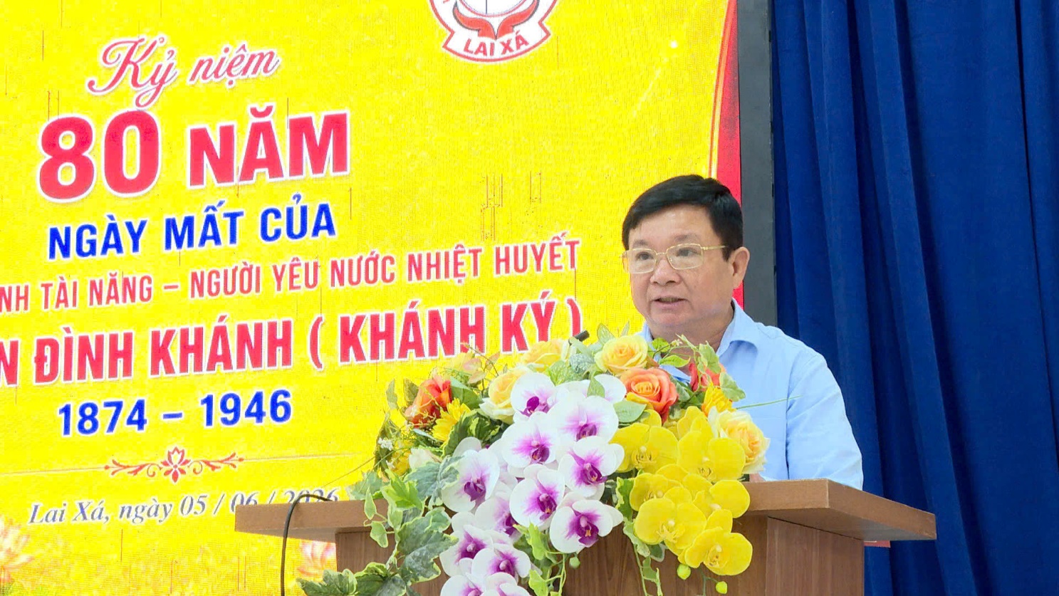 Đồng chí Trần Văn Nghĩa-Phó Bí thư Thường trực Đảng ủy xã dự lễ kỷ niệm 80 năm ngày mất cụ Nguyễn Đình Khánh, Tổ nghề nhiếp ảnh Lai Xá- Ảnh 8.