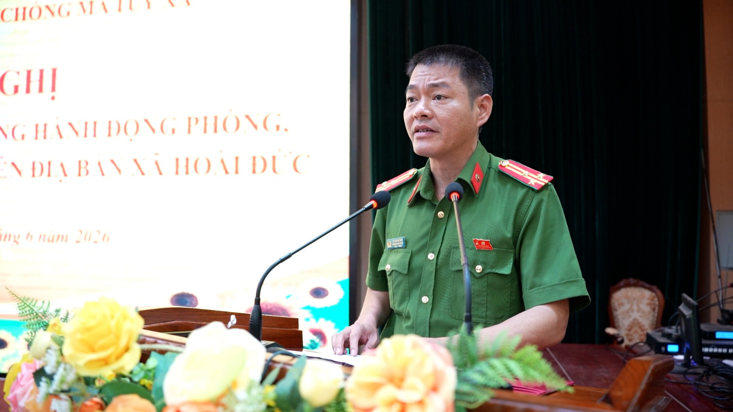 Hoài Đức ra quân hưởng ứng Tháng hành động phòng, chống ma túy năm 2026: Chung tay xây dựng địa bàn không ma túy- Ảnh 4.