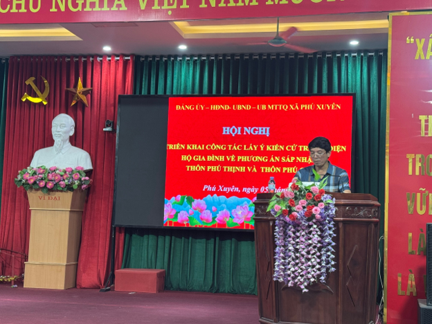 XÃ PHÚ XUYÊN TỔ CHỨC LẤY Ý KIẾN NHÂN DÂN ĐỐI VỚI PHƯƠNG ÁN SẮP XẾP THÔN, NÂNG CAO HIỆU QUẢ QUẢN LÝ Ở CƠ SỞ- Ảnh 9.