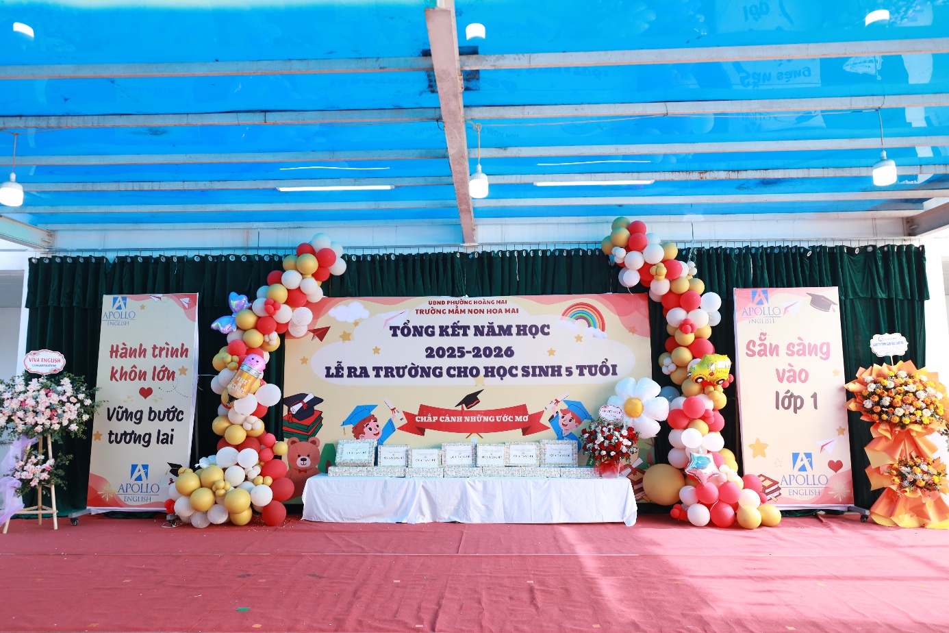 RỰC RỠ SẮC MÀU TỔNG KẾT NĂM HỌC 2025-2026 VÀ LỄ RA TRƯỜNG CỦA CÁC BÉ 5 TUỔI TẠI TRƯỜNG MẦM NON HOA MAI- Ảnh 1.