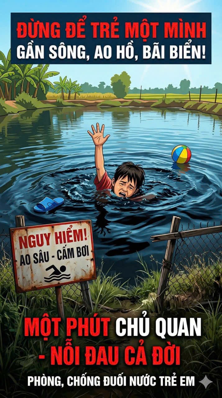 Tăng cường phòng, chống tai nạn đuối nước trẻ em trong dịp hè, mùa mưa bão năm 2026- Ảnh 2.