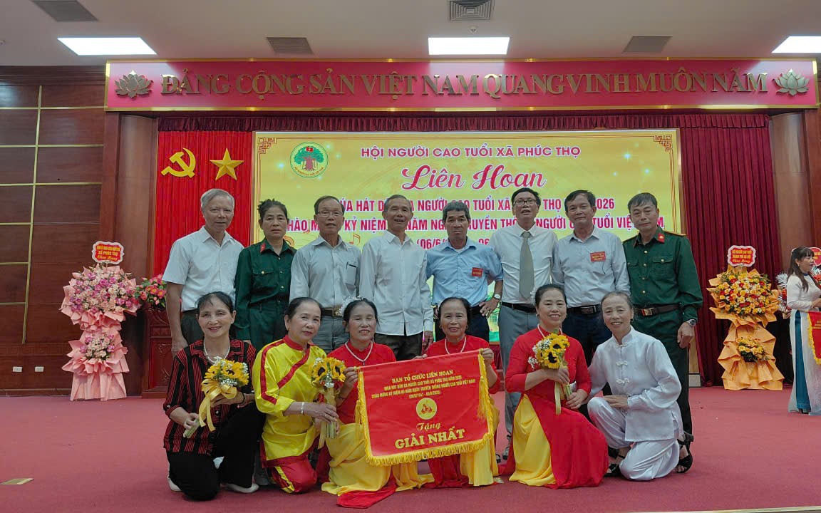 Liên hoan tiếng hát Người cao tuổi xã Phúc Thọ năm 2026 