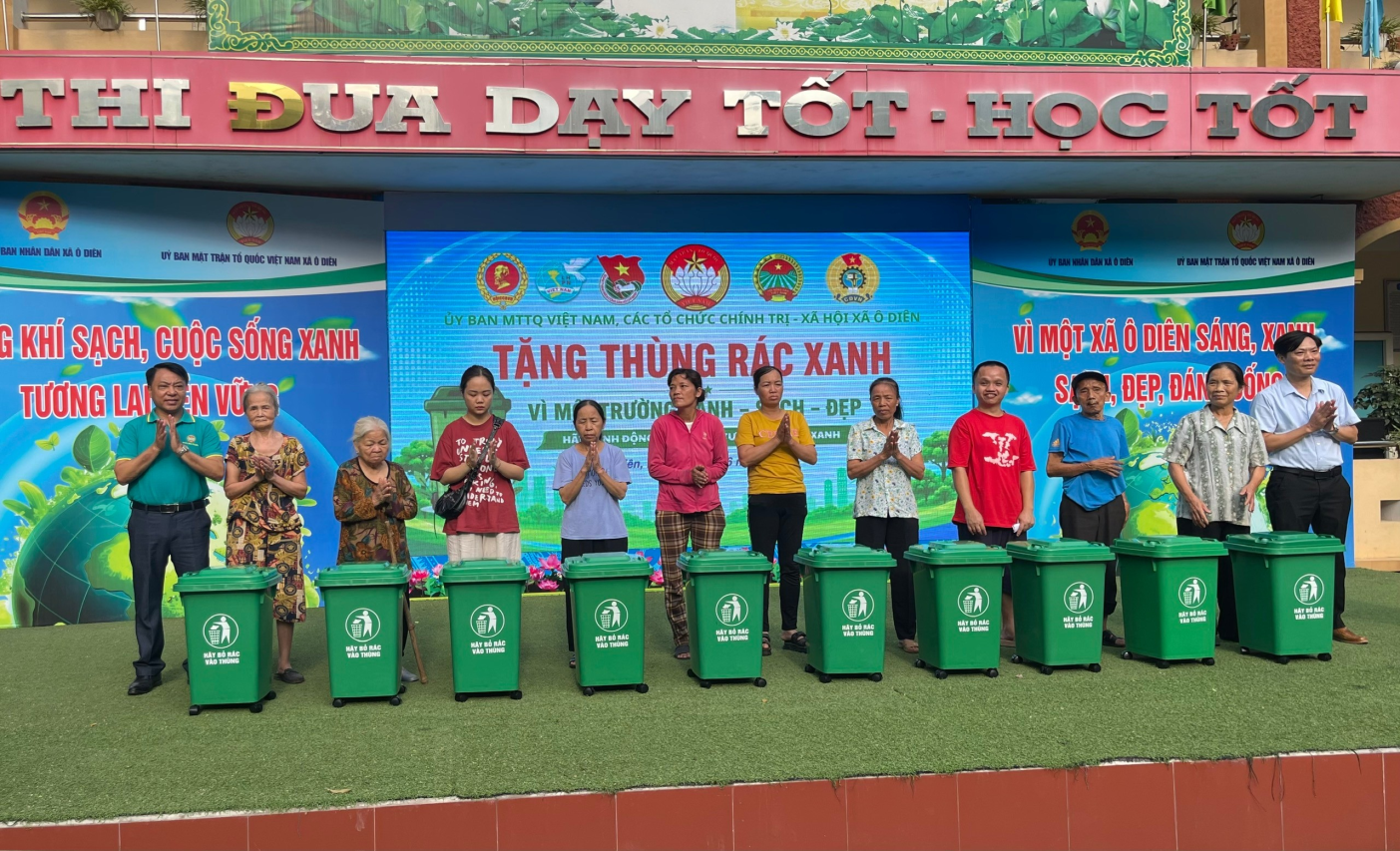 Xã Ô Diên ra quân hưởng ứng ngày môi trường thế giới, chung tay bảo vệ môi trường, vì thủ đô xanh, sạch, đẹp.- Ảnh 3.