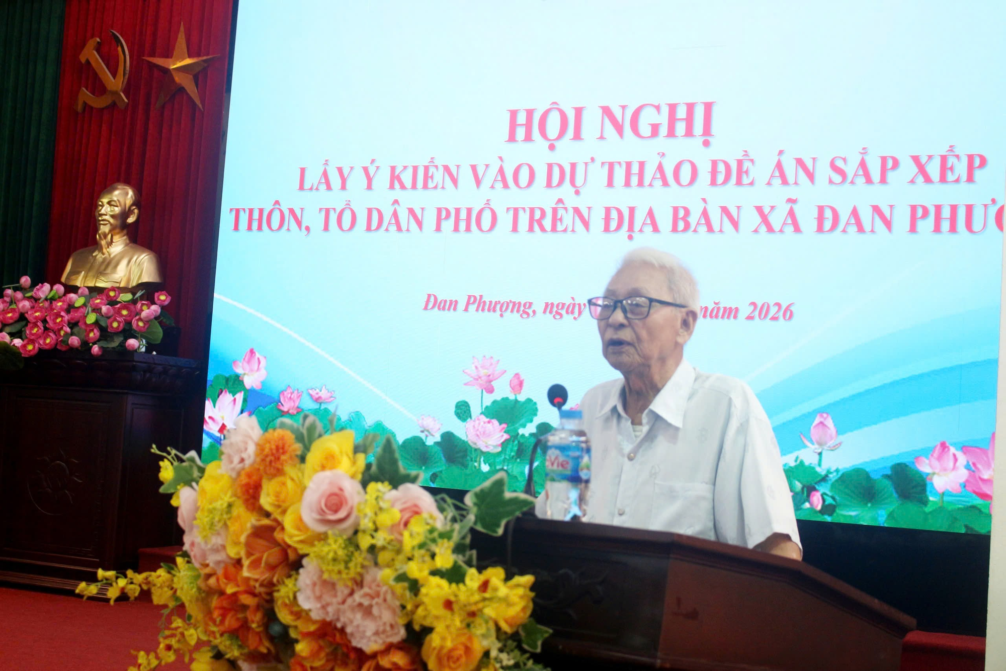 Xã Đan Phượng tổ chức hội nghị lấy ý kiến vào dự thảo Đề án sắp xếp thôn, tổ dân phố trên địa bàn- Ảnh 3.