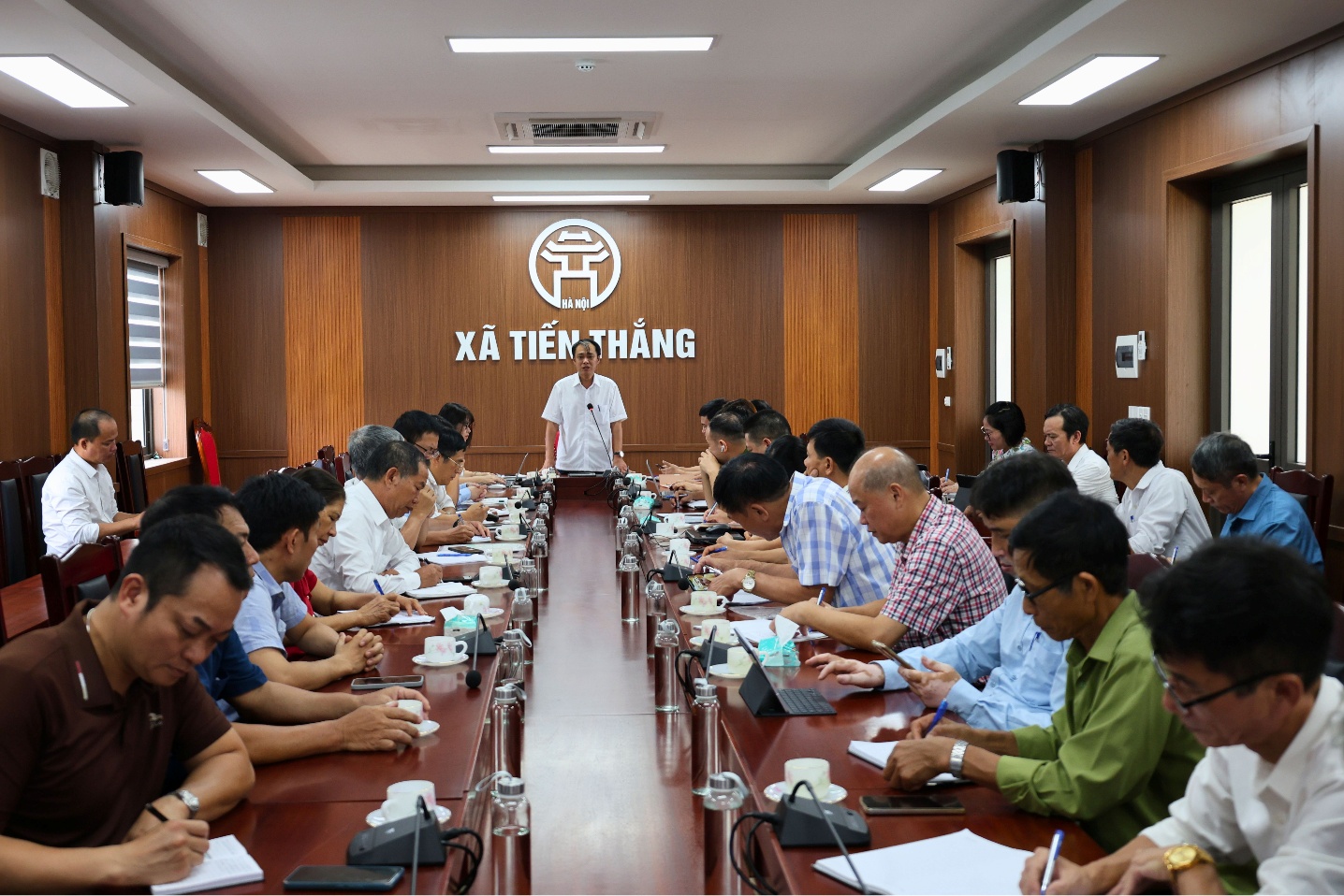 Xã Tiến Thắng tổ chức lấy ý kiến Nhân dân về việc sắp xếp thôn trên địa bàn xã- Ảnh 1.