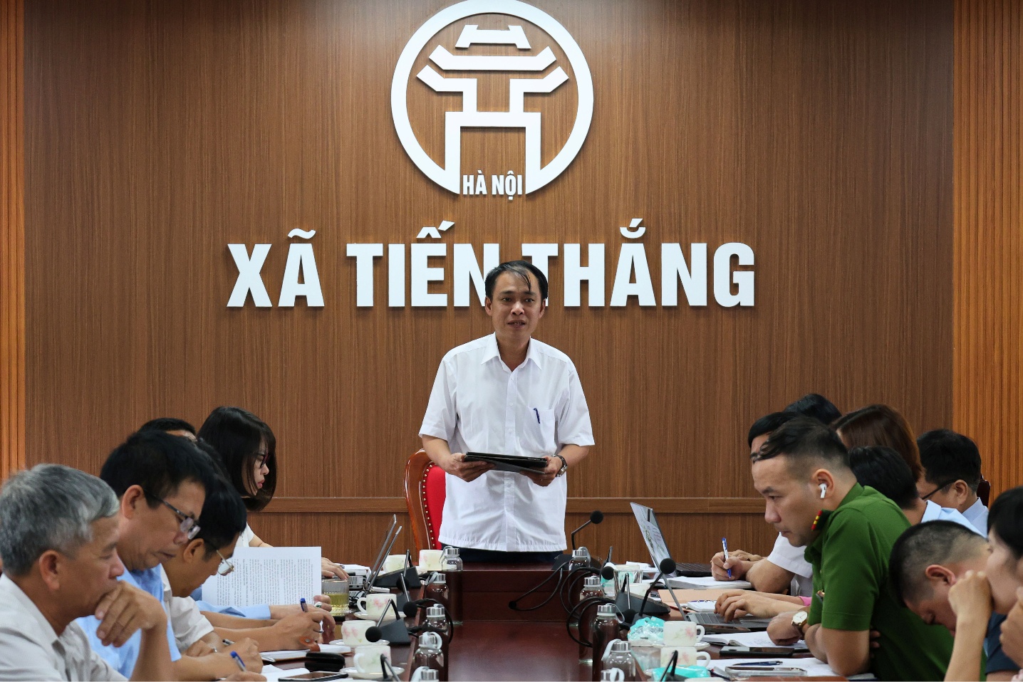 Xã Tiến Thắng tổ chức lấy ý kiến Nhân dân về việc sắp xếp thôn trên địa bàn xã- Ảnh 4.