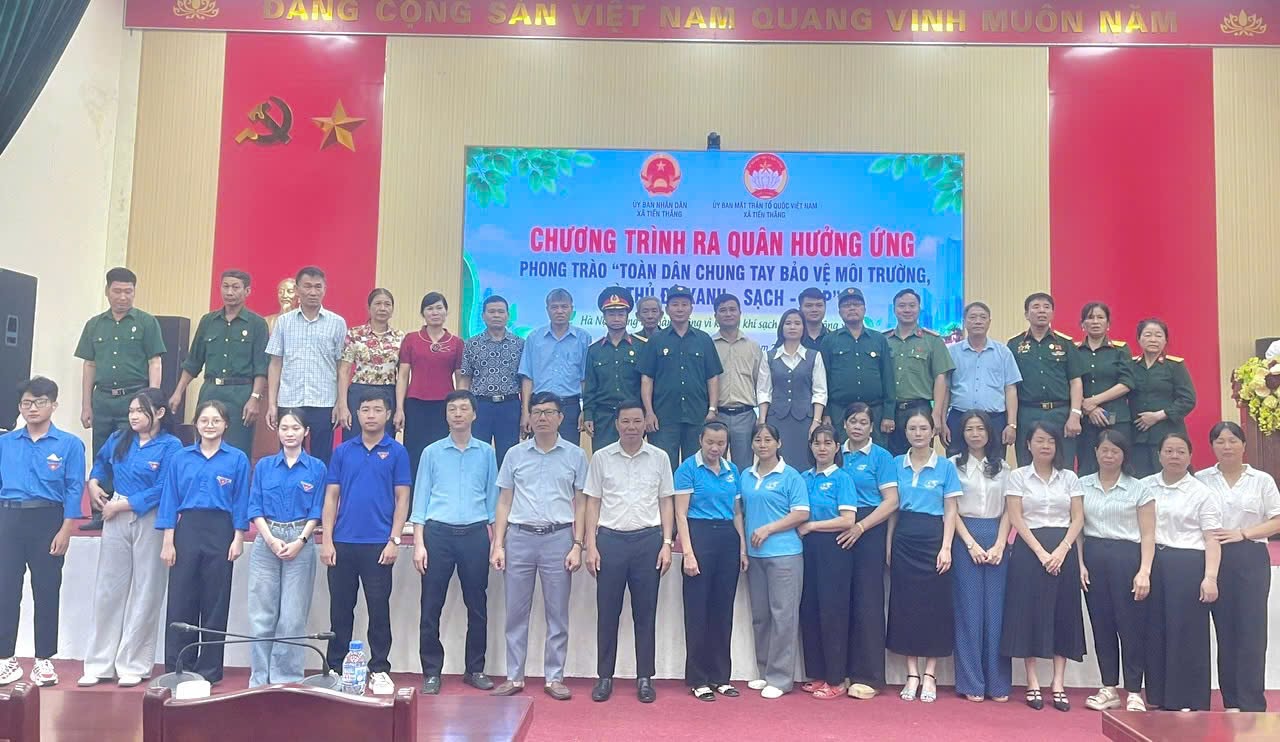 Xã Tiến Thắng phát động phong trào “Toàn dân chung tay bảo vệ môi trường, vì Thủ đô xanh - sạch - đẹp”- Ảnh 4.