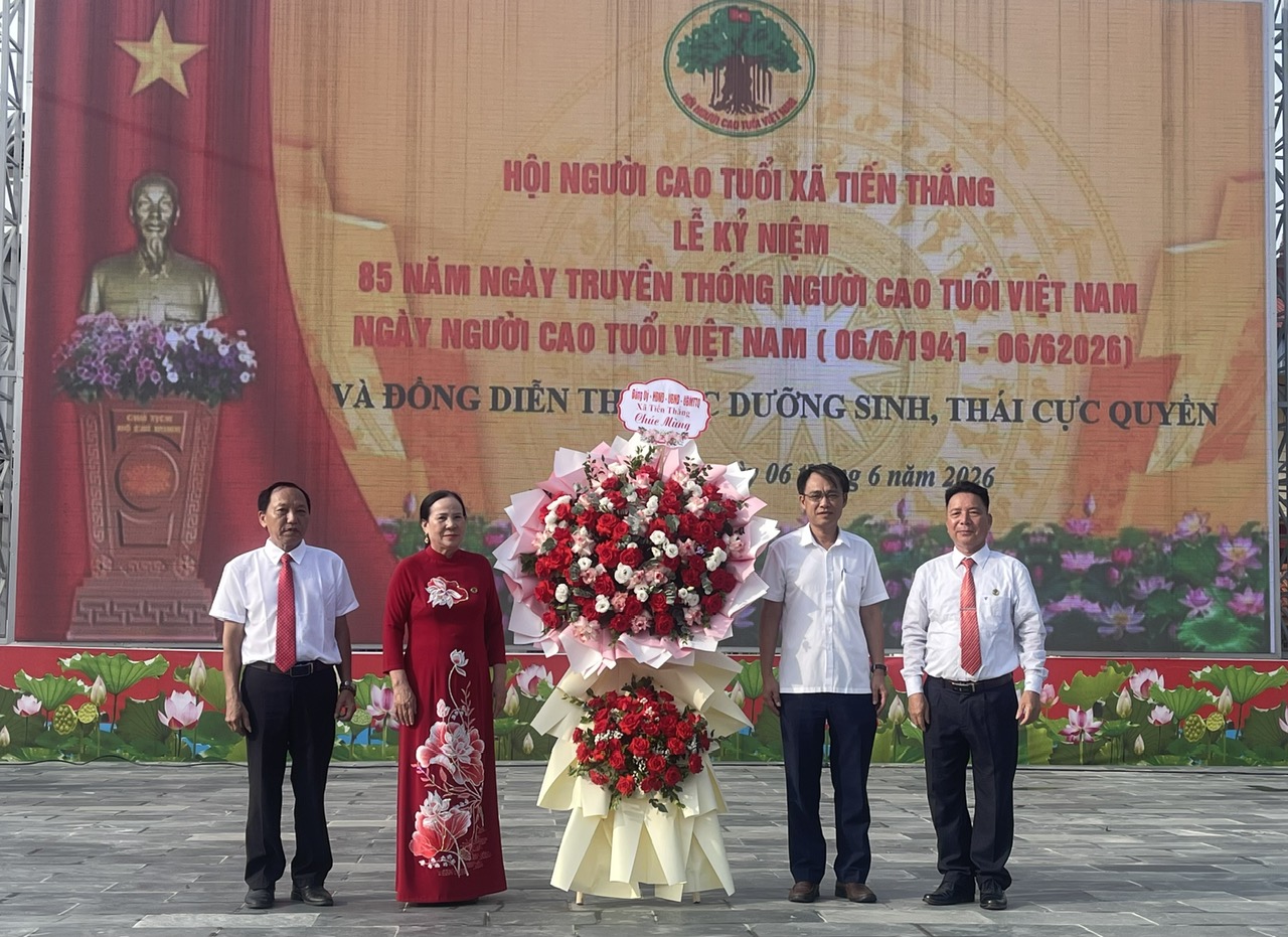 Xã Tiến Thắng: Trọng thể tổ chức Lễ kỷ niệm 85 năm Ngày truyền thống Người cao tuổi Việt Nam và Sơ kết công tác Hội 6 tháng đầu năm 2026- Ảnh 1.