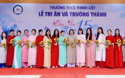 TRƯỜNG THCS THỊNH LIỆT TRANG TRỌNG TỔ CHỨC 
LỄ TRI ÂN VÀ TRƯỞNG THÀNH CHO HỌC SINH KHỐI 9