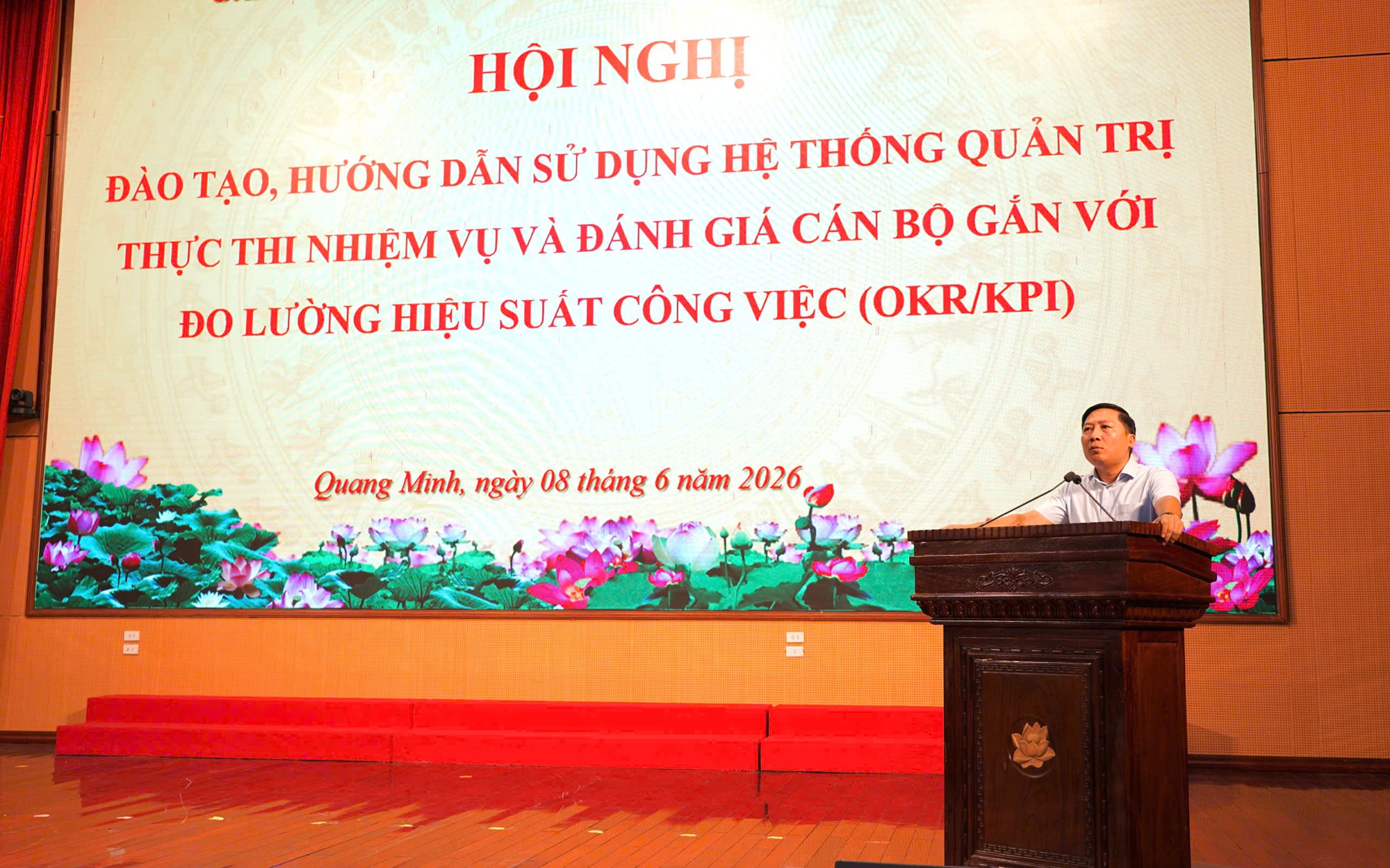 XÃ QUANG MINH TỔ CHỨC TẬP HUẤN HỆ THỐNG QUẢN TRỊ THỰC THI NHIỆM VỤ VÀ ĐÁNH GIÁ CÁN BỘ GẮN VỚI ĐO LƯỜNG HIỆU SUẤT CÔNG VIỆC (OKR/KPI)
