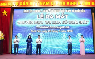 Hoài Đức tổ chức lễ ra mắt chuyên mục Du lịch số Hoài Đức và phát động cuộc thi 