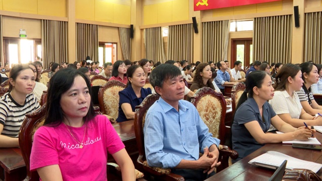 UBND xã Hoài Đức tổ chức hội nghị đào tạo, hướng dẫn sử dụng hệ thống quản trị thực thi nhiệm vụ và đánh giá cán bộ gắn với đo lường hiệu suất công việc (OKR/KPI) trên HanoiWork- Ảnh 9.