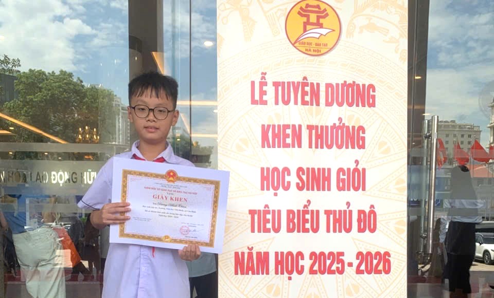 Dương Minh Thiện – Cậu học trò nhỏ giàu nghị lực và đam mê học tập- Ảnh 1.