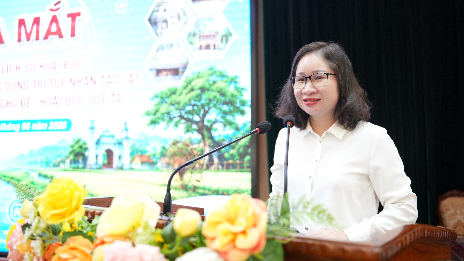 Hoài Đức tổ chức lễ ra mắt chuyên mục Du lịch số Hoài Đức và phát động cuộc thi "Ứng dụng trí tuệ nhân tạo (AI) xây dựng video clip với chủ đề Hoài Đức quê ta"- Ảnh 2.