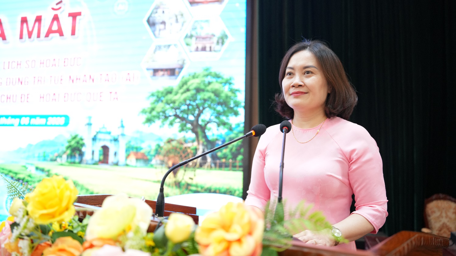 Hoài Đức tổ chức lễ ra mắt chuyên mục Du lịch số Hoài Đức và phát động cuộc thi "Ứng dụng trí tuệ nhân tạo (AI) xây dựng video clip với chủ đề Hoài Đức quê ta"- Ảnh 6.