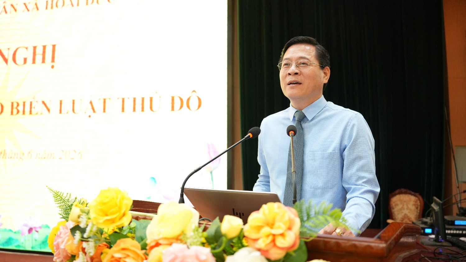 UBND xã Hoài Đức tổ chức tuyên truyền Luật thủ đô năm 2026- Ảnh 1.