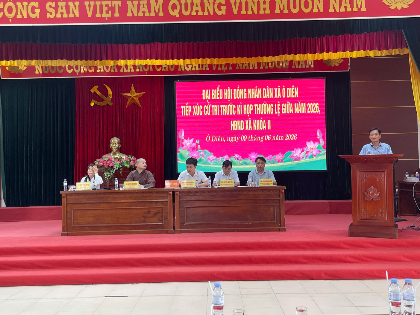 Tổ Đại biểu Hội Đồng nhân dân xã Ô Diên số 2, tiếp xúc cử tri trước kỳ họp thường lệ giữa năm 2026.- Ảnh 2.