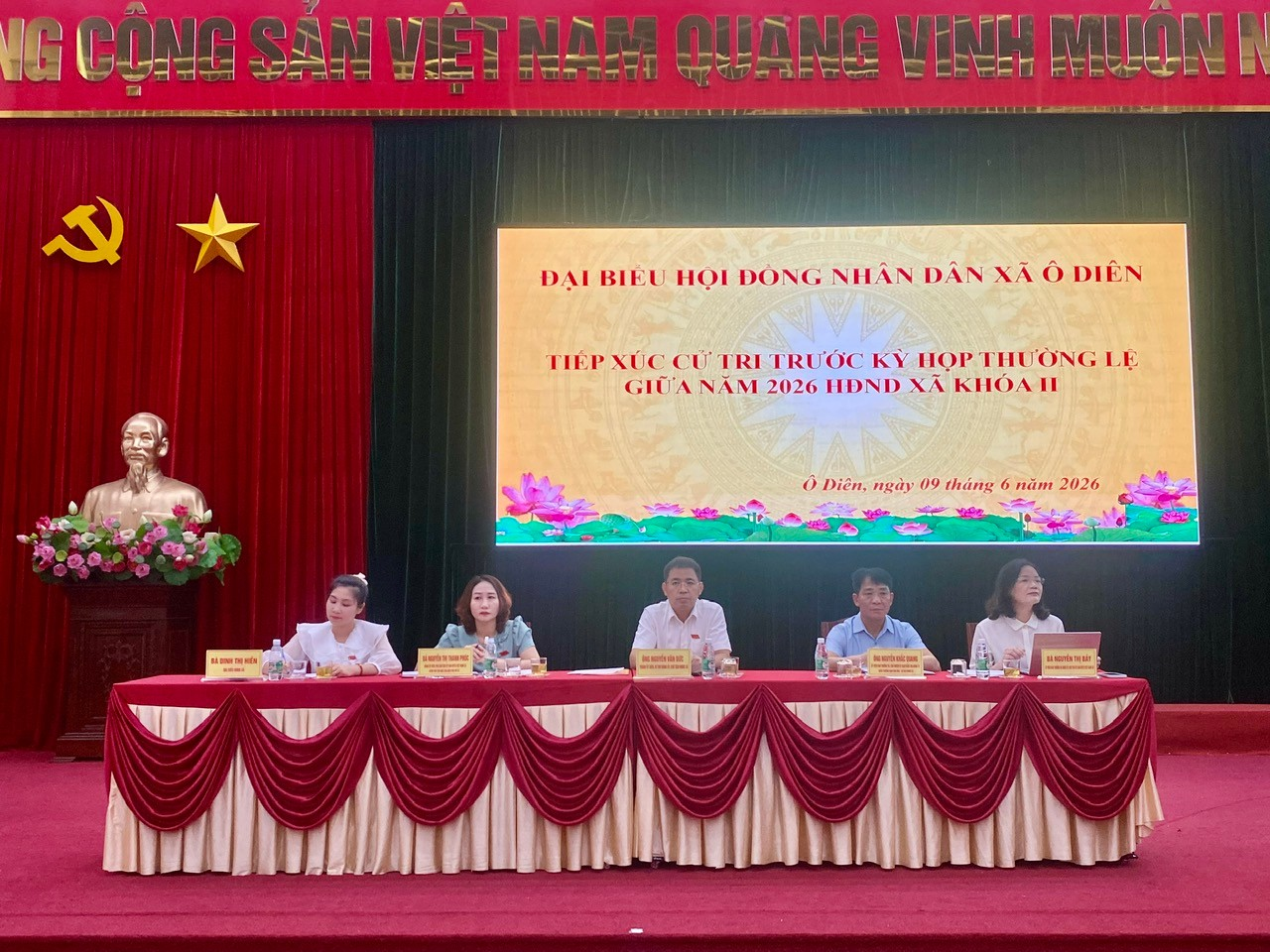HĐND xã tiếp xúc cử tri trước Kỳ họp thường kỳ giữa năm- Ảnh 1.
