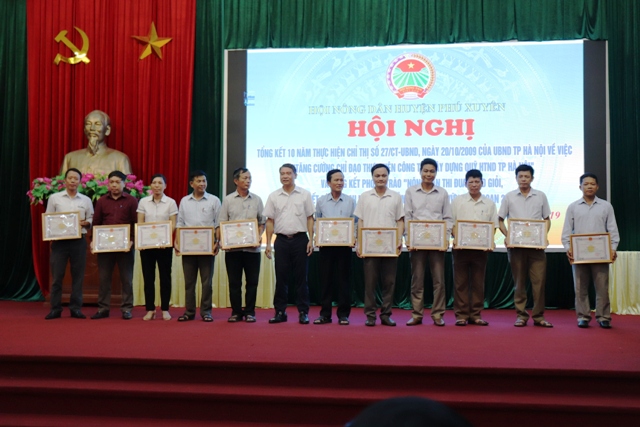 Hội Nông dân huyện tổng kết 10 năm thực hiện Chỉ thị 27 của UBND Thành phố Hà Nội