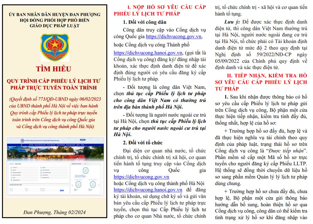 Quy trình cấp phiếu lý lịch Tư pháp trực tuyến toàn trình- Ảnh 1.