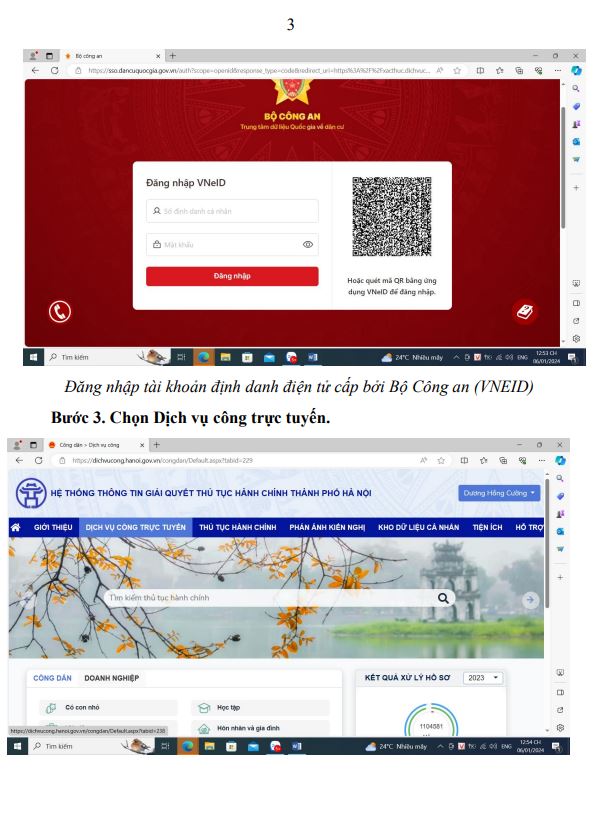 Hướng dẫn thực hiện thủ tục cấp Phiếu lý lịch tư pháp trực tuyến toàn trình qua hệ thống thông tin giải quyết thủ tục hành chính thành phố Hà Nội- Ảnh 3.