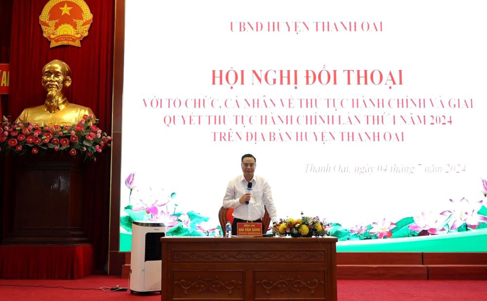 Huyện Thanh Oai: Đối thoại với cá nhân, tổ chức về thủ tục hành chính và giải quyết thủ tục hành chính