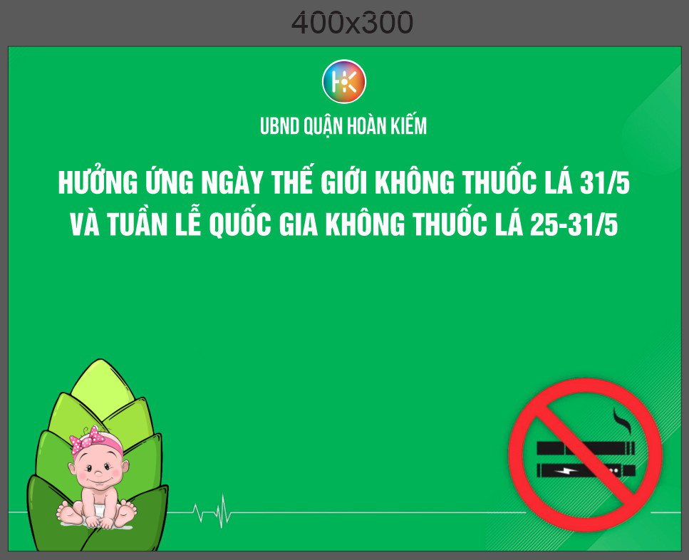 Hưởng ứng Ngày thế giới không hút thuốc lá 31/5/2024, Tuần lễ Quốc gia không thuốc lá 25 - 31/5/2024