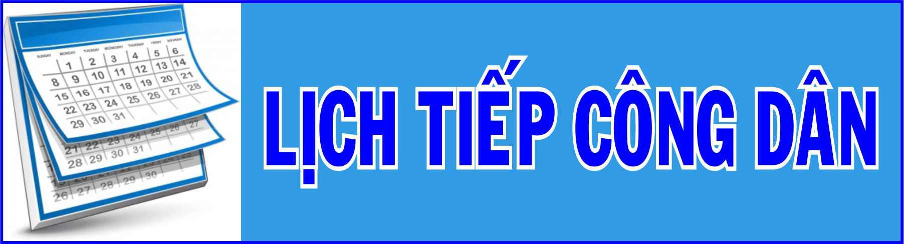 LỊCH TIẾP CÔNG DÂN THÁNG 02.2024