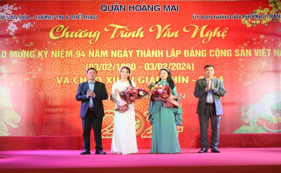 Quận Hoàng Mai tổ chức đêm diễn văn nghệ chào mừng kỷ niệm 94 năm ngày thành lập Đảng Cộng sản Việt Nam và chào xuân Giáp Thìn - 2024