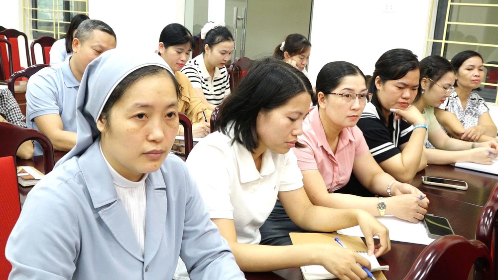 PHÒNG VĂN HOÁ - XÃ HỘI 2 XÃ BÌNH MINH & TAM HƯNG PHỐI HỢP TỔ CHỨC TẬP HUẤN KIẾN THỨC AN TOÀN THỰC PHẨM CHO CÁC CƠ SỞ GIÁO DỤC- Ảnh 6.