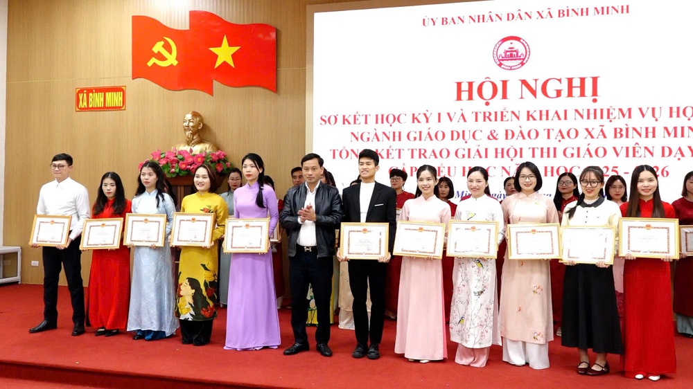 NGÀNH GIÁO DỤC VÀ ĐÀO TẠO XÃ BÌNH MINH SƠ KẾT HỌC KỲ I NĂM HỌC 2025 - 2026- Ảnh 11.