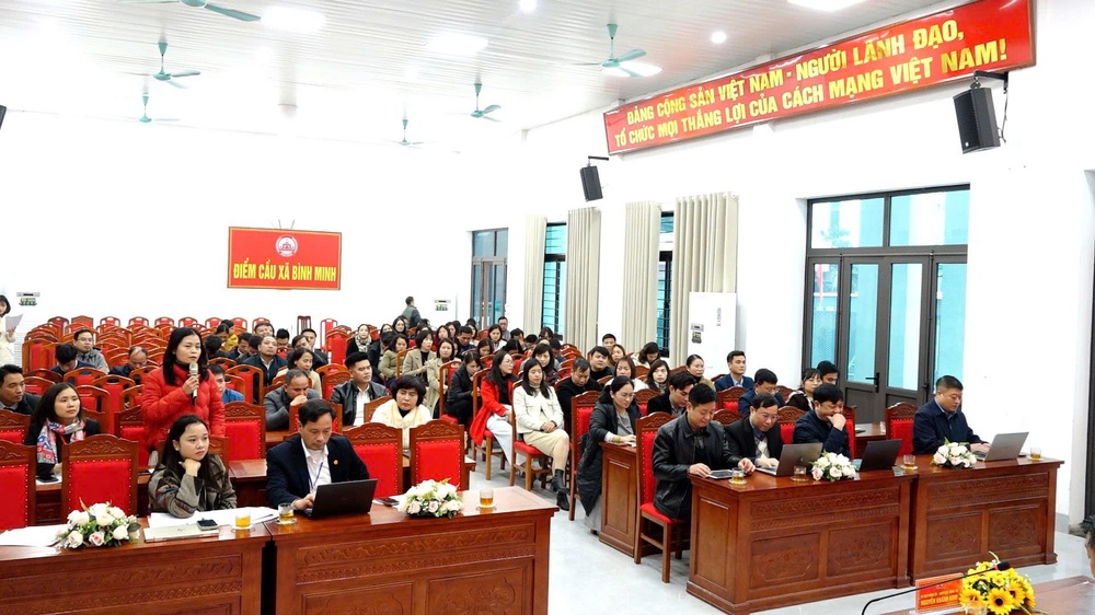 Hội nghị liên tịch lấy ý kiến cử tri và Hội nghị Lãnh đạo mở rộng giới thiệu người ứng cử đại biểu Hội đồng nhân dân xã Bình Minh nhiệm kỳ 2026–2031- Ảnh 4.