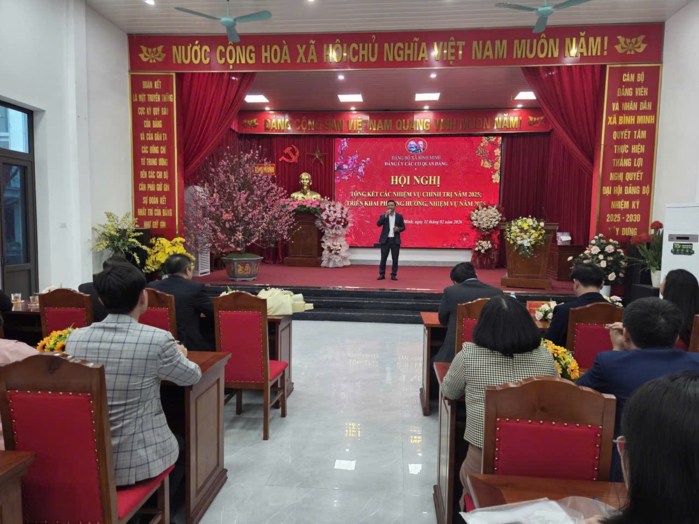 Đảng bộ các cơ quan Đảng xã Bình Minh tổ chức hội nghị tổng kết các nhiệm vụ chính trị năm 2025, triển khai phương hướng nhiệm vụ năm 2026- Ảnh 1.
