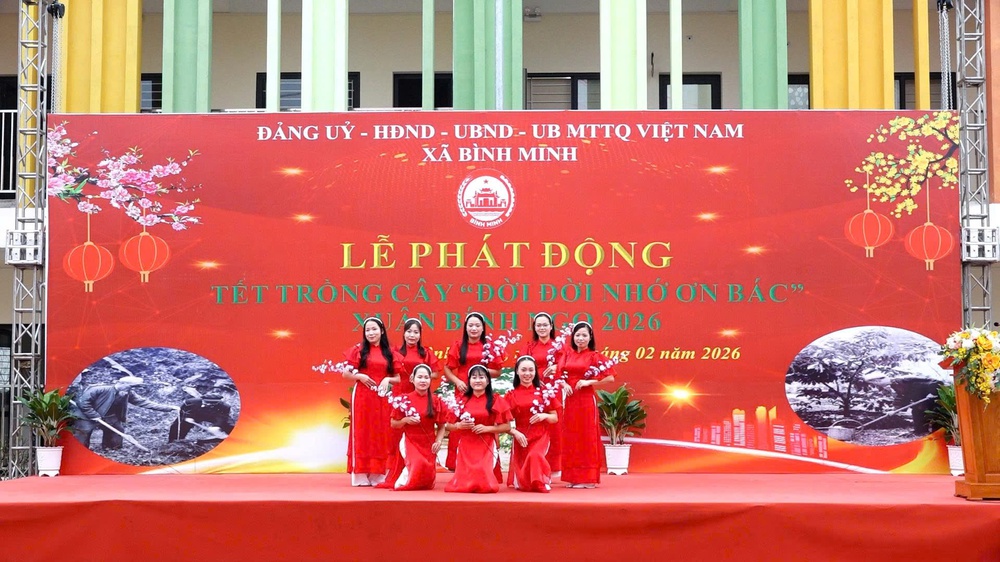 Lễ phát động Tết trồng cây Xuân Bính Ngọ 2026 tại Trường mầm non Bích Hoà- Ảnh 2.