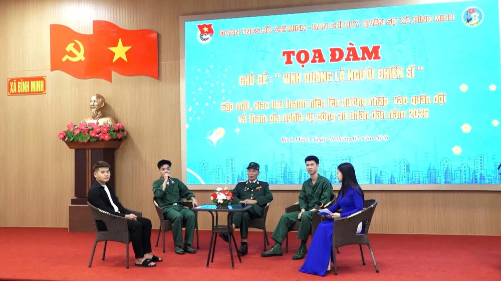 Bình Minh gặp mặt, động viên công dân nhập ngũ vào quân đội và thực hiện nghĩa vụ tham gia công an nhân dân năm 2026- Ảnh 3.