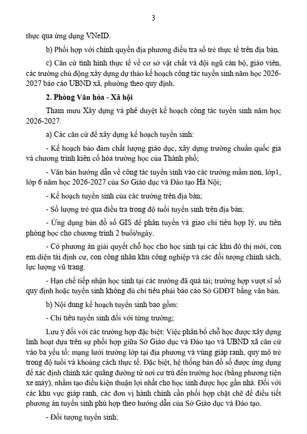 KẾ HOẠCH TUYỂN SINH ĐẦU CẤP NĂM HỌC 2026 - 2027- Ảnh 3.