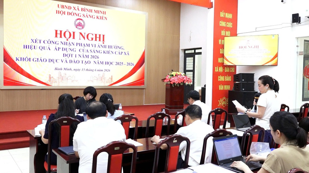 HỘI ĐỒNG SÁNG KIẾN XÃ BÌNH MINH XÉT CÔNG NHẬN 252 SÁNG KIẾN NGÀNH GIÁO DỤC VÀ ĐÀO TẠO, NĂM HỌC 2025-2026- Ảnh 8.