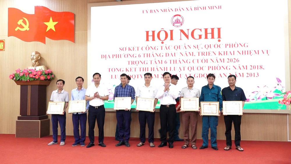 XÃ BÌNH MINH TẬP TRUNG XÂY DỰNG NỀN QUỐC PHÒNG TOÀN DÂN VỮNG CHẮC TỪ CƠ SỞ- Ảnh 13.