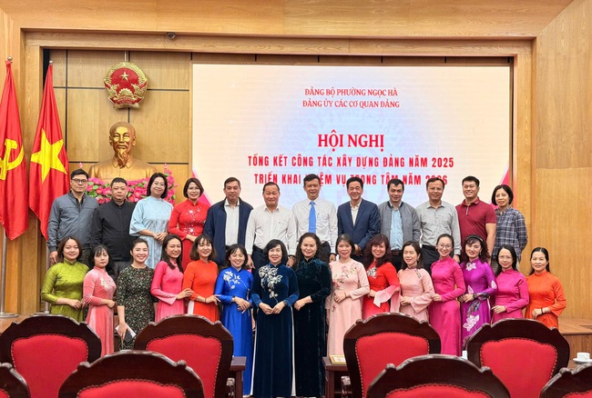 Đảng uỷ các cơ quan Đảng phường Ngọc Hà: Tổng kết công tác xây dựng Đảng năm 2025- Ảnh 3.