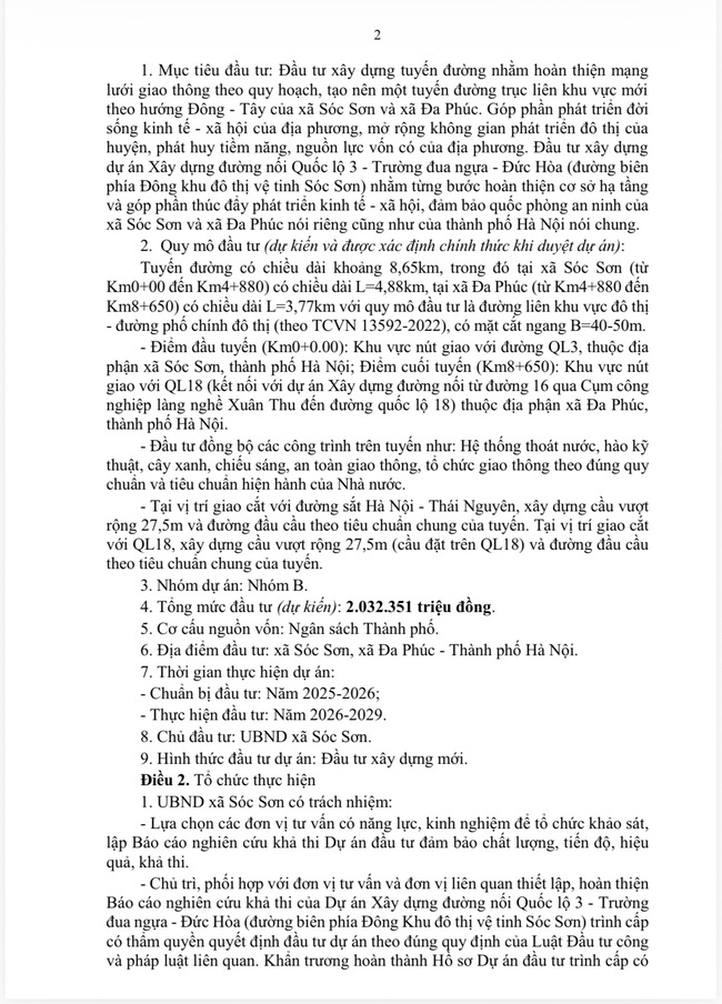 Niêm yếu trưng bày và xin ý kiến cộng đồng dân cư về phương án, vị trí tuyến đường tỷ lệ 1/500 thuộc dự án Quốc lộ 3 - trường đua ngựa - Đức Hoà (đường biên phía Đông KĐT vệ tinh Sóc Sơn)- Ảnh 4.