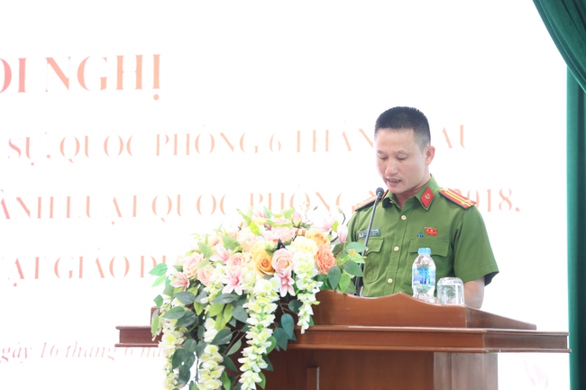 Xã Tam Hưng sơ kết công tác quân sự, quốc phòng 6 tháng đầu năm 2026; tổng kết thi hành các luật về quốc phòng, dân quân tự vệ và giáo dục quốc phòng, an ninh- Ảnh 4.