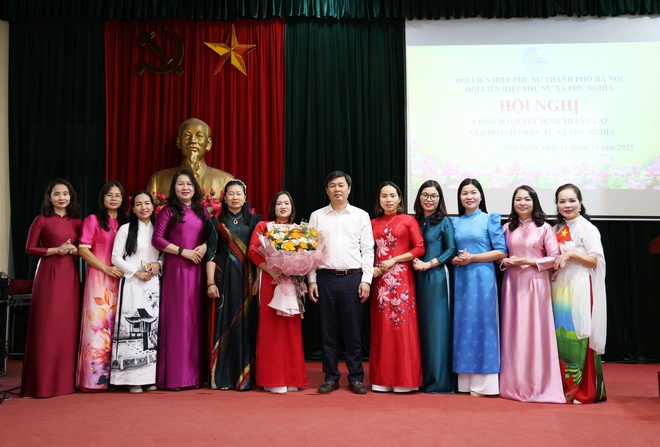 Hội Liên hiệp phụ nữ xã Phú Nghĩa công bố Quyết định thành lập Câu lạc bộ Doanh nhân nữ- Ảnh 8.