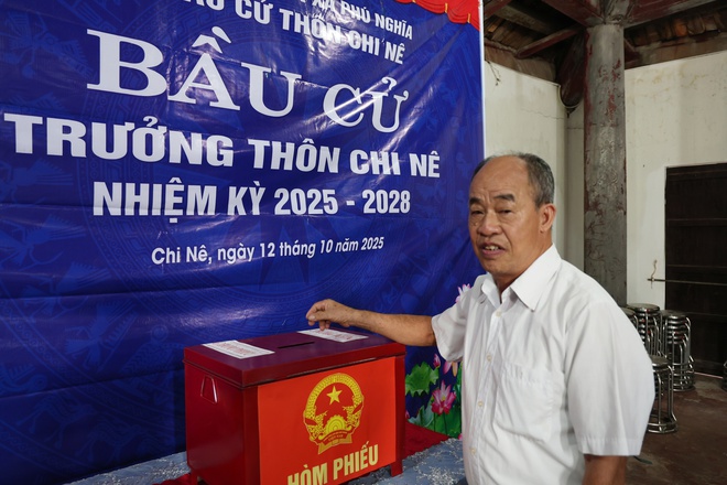 Xã Phú Nghĩa: Cử tri đại diện hộ gia đình hăng hái tham gia bầu cử Trưởng thôn nhiệm kỳ 2025 – 2028- Ảnh 14.