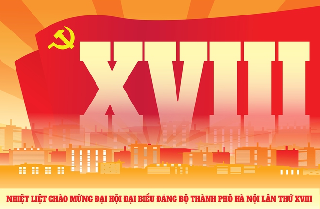 Chào mừng Đại hội đại biểu Đảng bộ thành phố Hà Nội lần thứ XVIII- Ảnh 4.