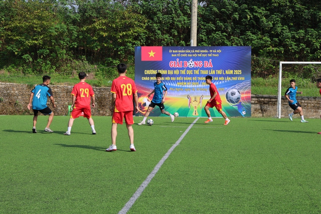 Phú Nghĩa tổ chức thành công Giải bóng đá trong Chương trình Đại hội Thể dục thể thao lần thứ I, năm 2025- Ảnh 11.
