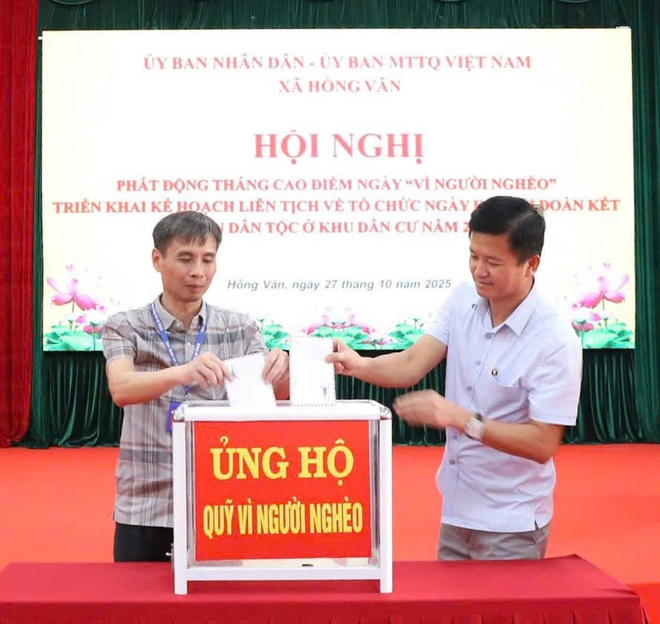 XÃ HỒNG VÂN PHÁT ĐỘNG THÁNG CAO ĐIỂM NGÀY “VÌ NGƯỜI NGHÈO” VÀ TRIỂN KHAI NGÀY HỘI ĐẠI ĐOÀN KẾT TOÀN DÂN TỘC Ở KHU DÂN CƯ NĂM 2025 - Ảnh 6.